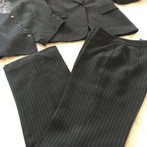 Three Piece Woman’s Tahari Pinstripe Pant Suit